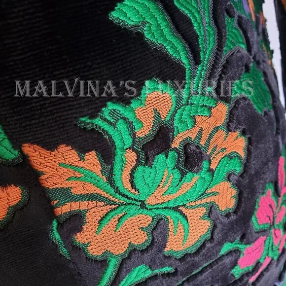 GUCCI JACKET SINGLE BREASTED VELVET JAQUARD FLORAL BLAZER sz IT 40 US 4 - Picture 9 of 14